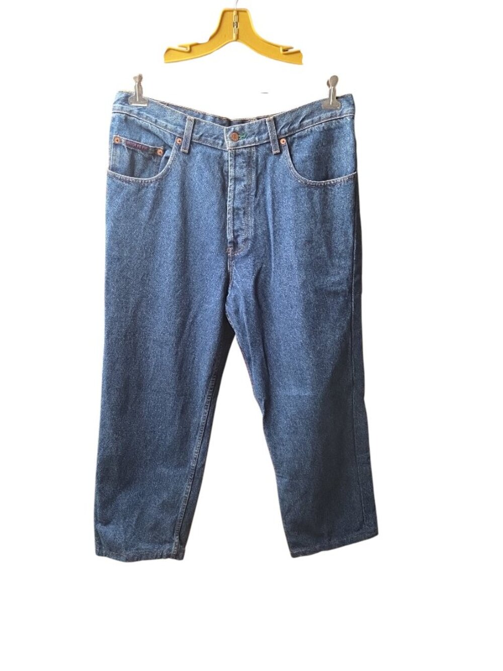 Tommy Hilfiger Men's size 36 Urban button fly jeans large patch Y2K